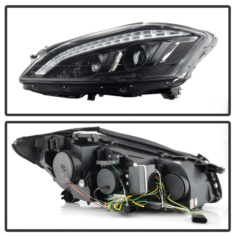 Spyder 5083890 fits Mercedes W221 S Class Headlights - HID Model Only - Black P