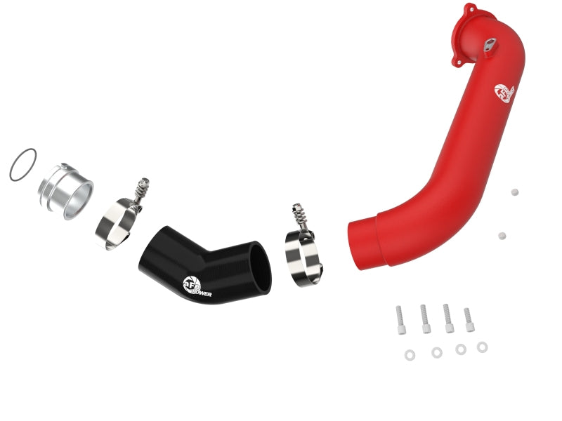 AFE 46-20488-R unner Red 2-3/4in Aluminum Charge Pipe 2021 fits Toyota Supra GR