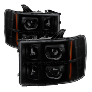 9032271 Xtune fits GMC 07-13 Sierra 2500/3500HD Projector Headlights LED Halo-
