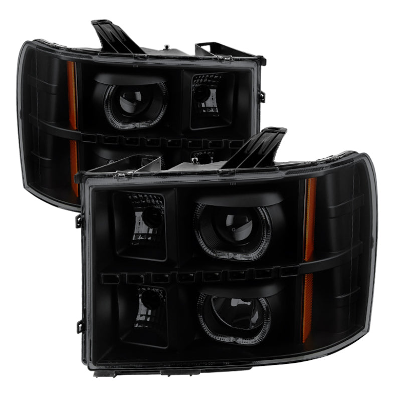 9032271 Xtune fits GMC 07-13 Sierra 2500/3500HD Projector Headlights LED Halo-