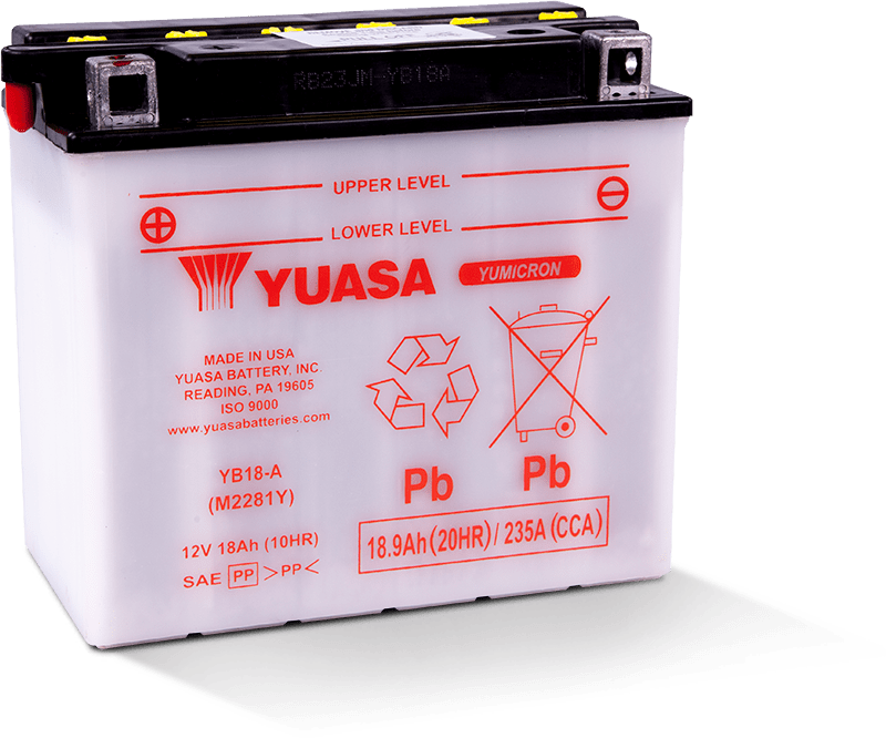 Yuasa YUAM2281Y YB18-A Yumicron CX 12 Volt Battery