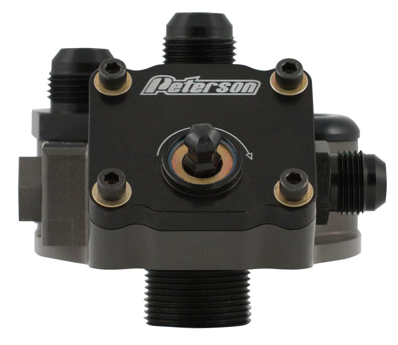 Peterson Fluid Systems 09-1573 Primer Filter Mount -12AN 1 1/2-16 - Right Side Inlet