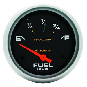 AutoMeter 5415 AutoMeter Gauge Fuel Level 2-5/8in. 0 Ohm(e) to 90 Ohm(f) Elec Pro-Comp