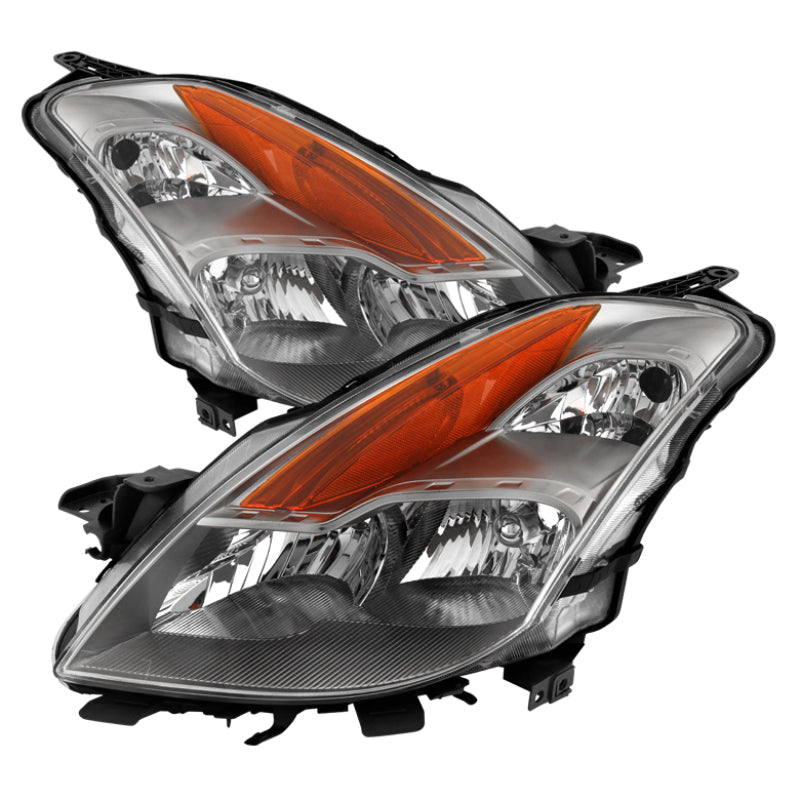 9029707 Xtune fits Nissan 08-09 Altima Coupe Halogen Only OEM Headlights Chrom