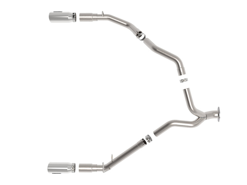 AFE 49-42080-P Bore-HD 3in 409SS DPF-Back Exhaust System w/ Polished Tip fits R