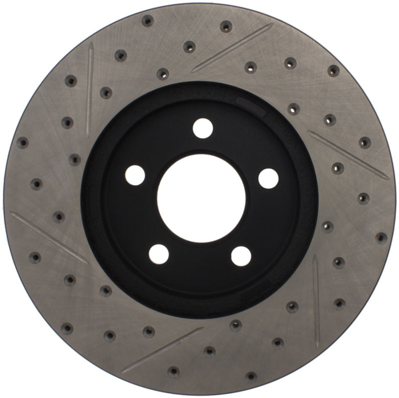 Stoptech 127.61072L 03-09 Lincoln Town Car / 03-09 Mercury Grand Marquis Front Left Slotted & Drilled Rotor