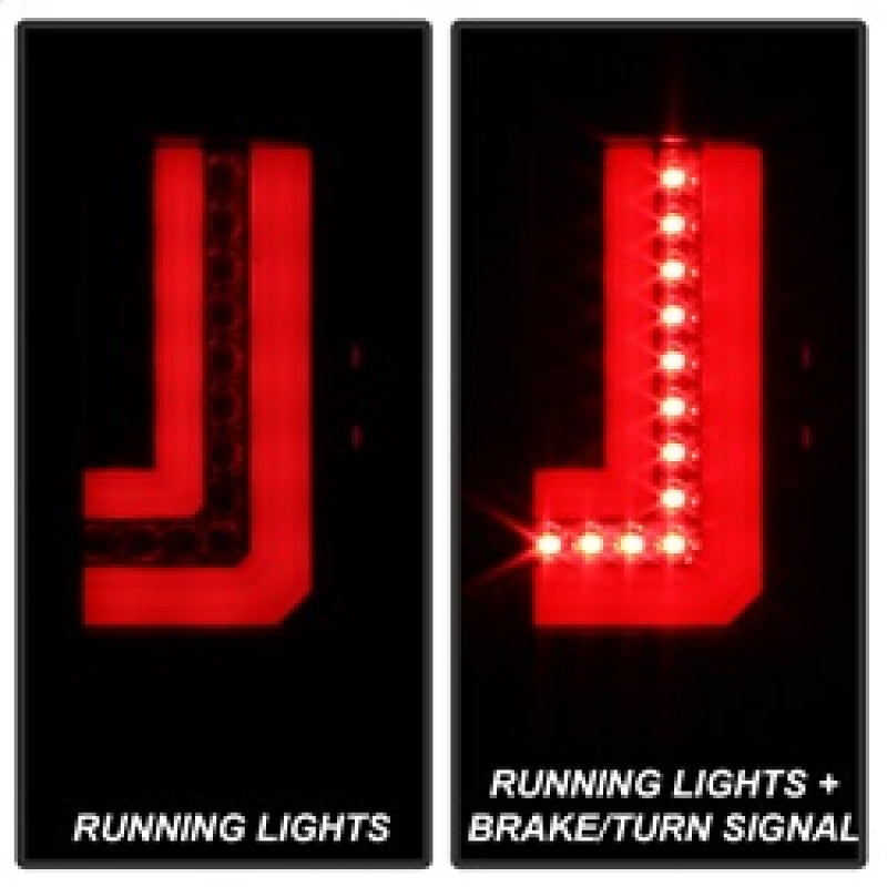 Spyder 5083784 fits GMC 16-20 Sierra 2017 Light Bar LED Tail Lights - Black Smo
