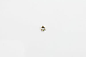 Wilwood nut 5/16-24 nylock shoulder std pattern zinc type ii gold