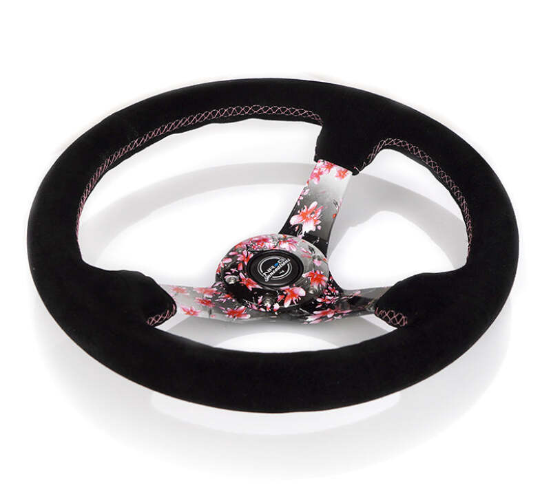 NRG RST-036SAK-S RST-036SAK-S Reinforced Steering Wheel 3in Deep Pink Sakura