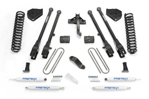 Fabtech K2337 19-20 fits Ford F450/F550 4WD Diesel 6in 4Link Sys w/Coils & Perf Shks