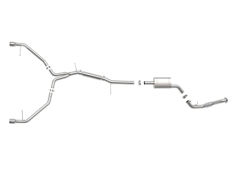 AFE 49-36420-P fits Audi A4 (B9) MACH Force-Xp 3in to 2.5in 304 SS Cat-Back Exh