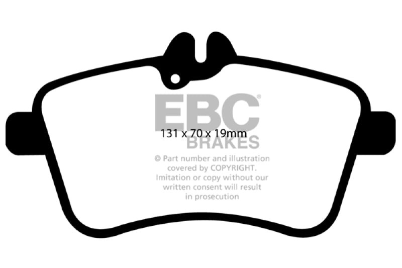 EBC DP21580 fits Mercedes-Benz 08-09 B200 2.0 Greenstuff Front Brake Pads