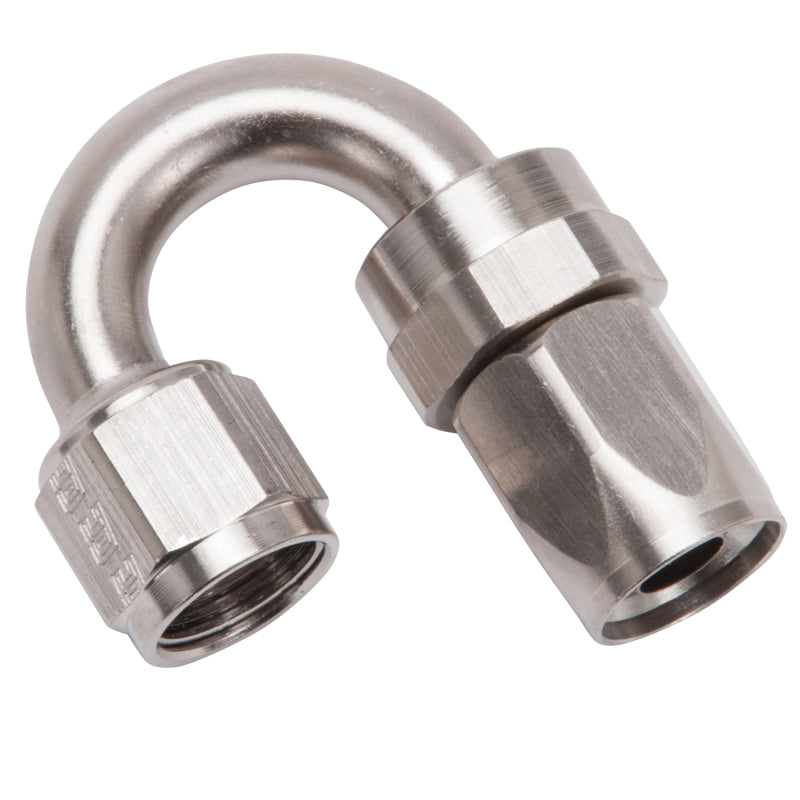 Russell 613511 Performance -8 AN Endura 180 Degree Full Flow Swivel Hose End (With 3/4in Radius)
