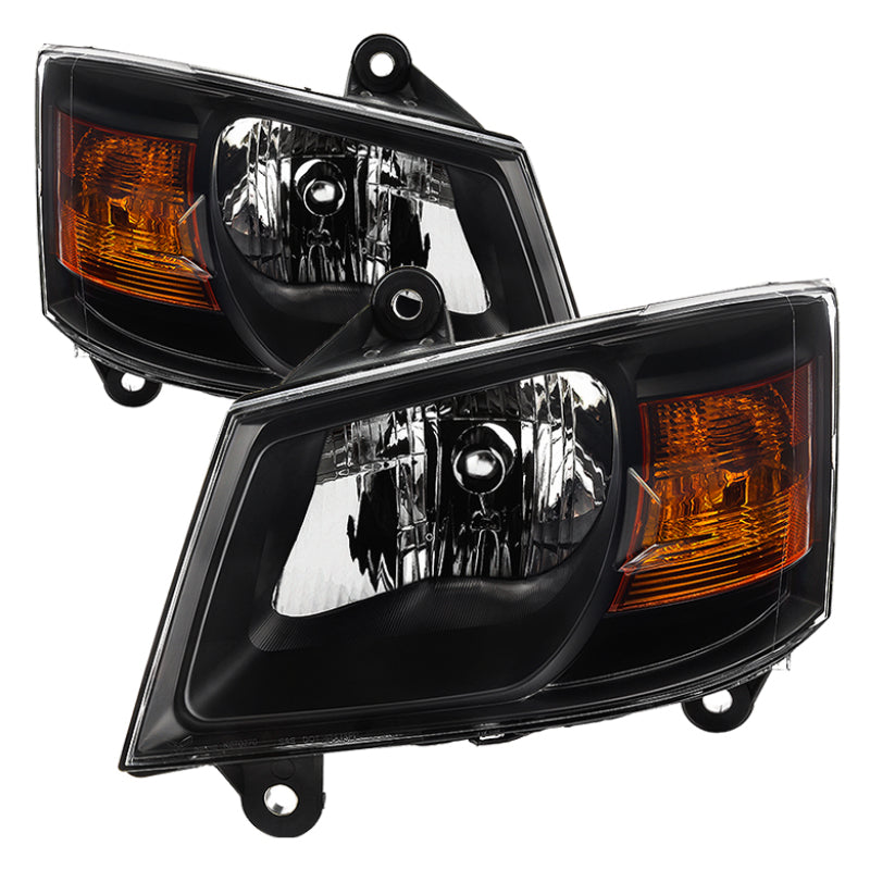 xTune 9035173 fits Dodge Grand Caravan 08-10 OEM Style Headlights-Black HD-JH-D