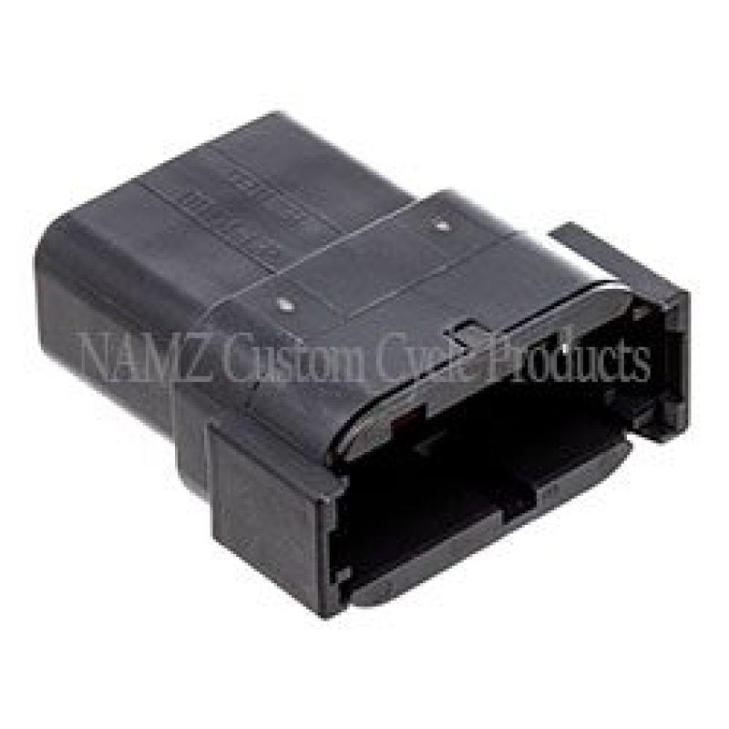 NAMZ MDR-12B Deutsch DTM 12-Position Receptacle w/12 Stamped Terminals & Wedgelock - Black (HD 741BK)