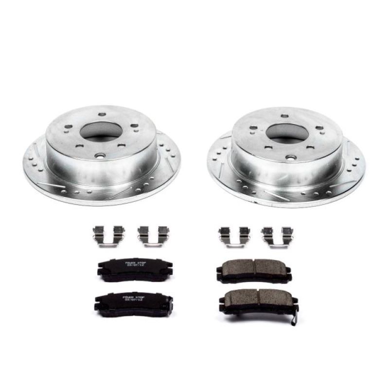 PowerStop K155 fits Mitsubishi 06-12 Eclipse Rear Z23 Evolution Sport Brake Kit
