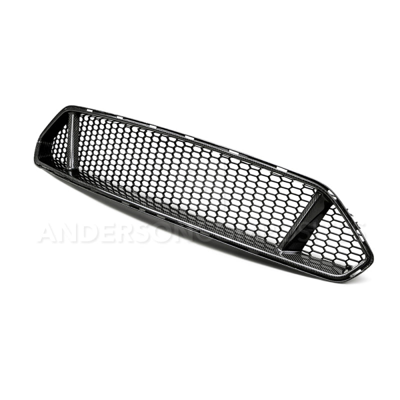 Anderson Composites AC-FG18FDMU-GT 2018 fits Ford Mustang Type-GT Carbon Fiber Upper Grille