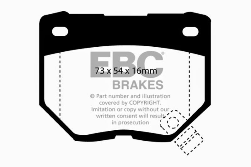 EBC DP2826 fits Nissan 98-03 Skyline (R34) 2.5 GT (200) Greenstuff Rear Brake Pads