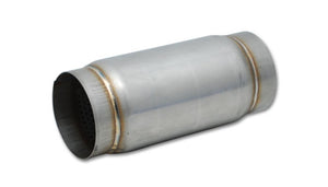 Vibrant 17975 SS Race Muffler 4in inlet/outlet x 5in long