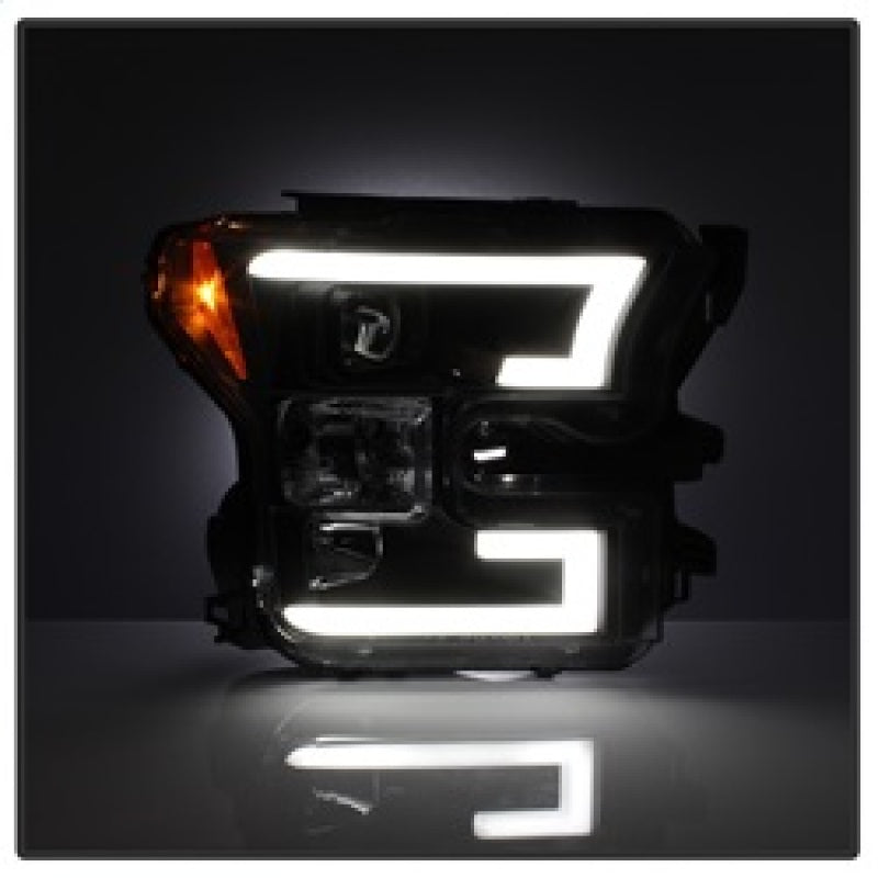 Spyder 5083531 fits Ford 15-20 F150 2017 Projector Headlights - Light Bar DRL L