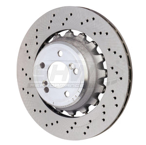 SHW Performance BRL48503 SHW 15-18 fits BMW X5 M 4.4L Left Rear Cross-Drilled Lightweight Brake Rotor (34212284903)