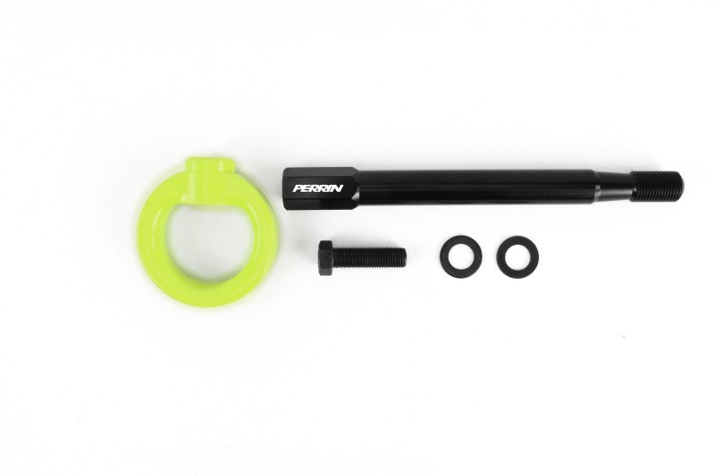 Perrin PSP-BDY-231NY 08-14 fits Subaru WRX/STI Tow Hook Kit (Front) - Neon Yellow