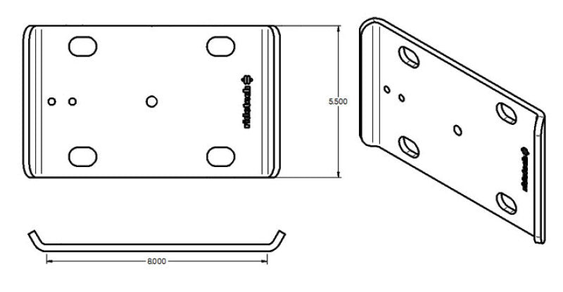 Ridetech 90000169 Large U-Bolt Plate