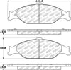 Stoptech 305.0804 Street Select Brake Pads - Rear