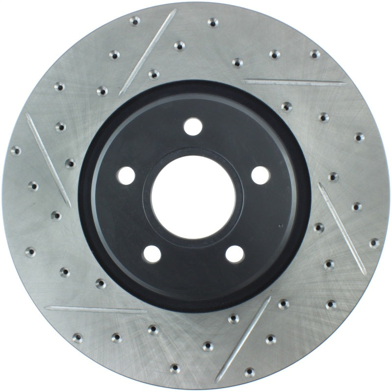 Stoptech 127.39038R Slotted & Drilled Sport Brake Rotor