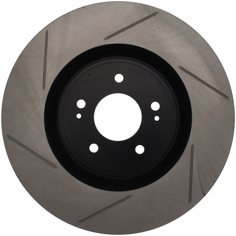 Stoptech 126.46076SR Power Slot 08-09 Evo 10 Slotted Right Front Rotor