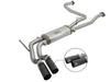 AFE 49-46126-B Rebel Series 2-1/2in 409 SS Cat Back Exhaust w/ Black Tips 16-17