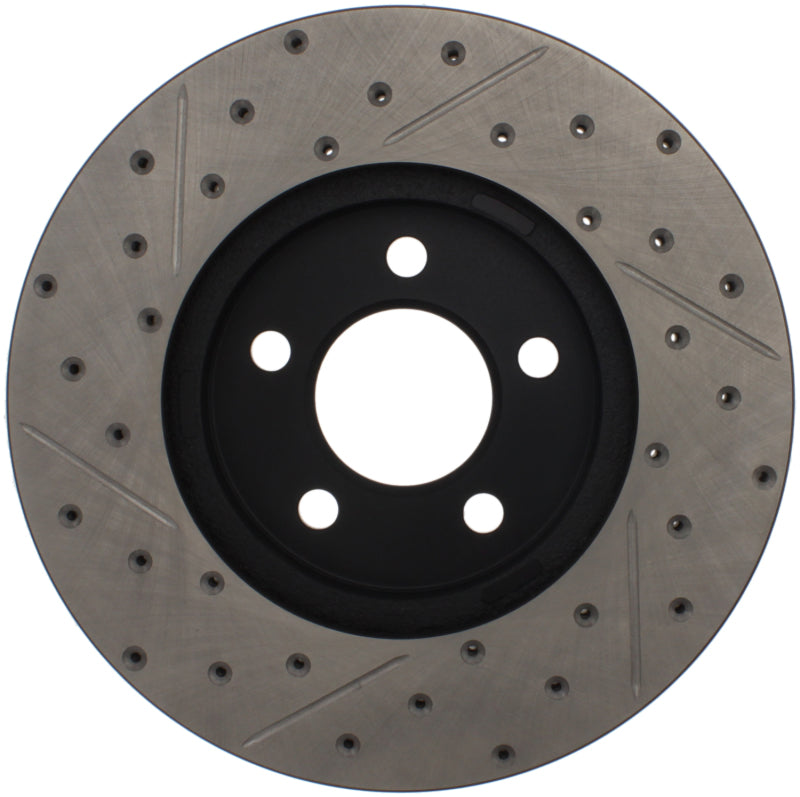 Stoptech 127.61072L 03-09 Lincoln Town Car / 03-09 Mercury Grand Marquis Front Left Slotted & Drilled Rotor