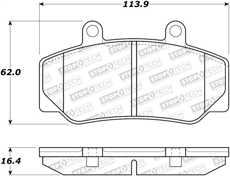 Stoptech 308.0492 Street Brake Pads