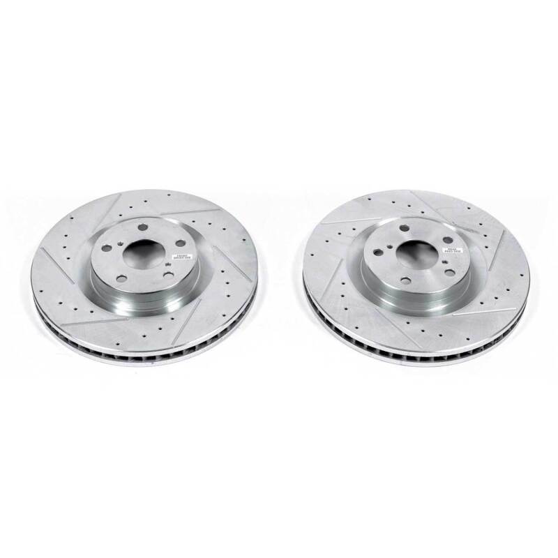 PowerStop fits Lexus 09-10 GS350 Front Evolution Drilled & Slotted Rotors - Pair