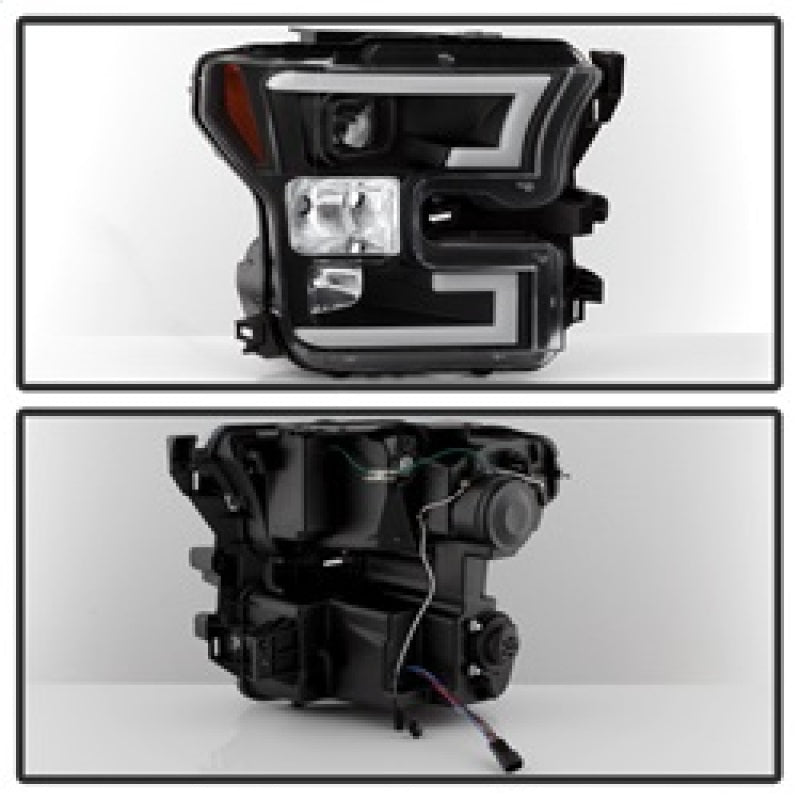 Spyder 5083531 fits Ford 15-20 F150 2017 Projector Headlights - Light Bar DRL L