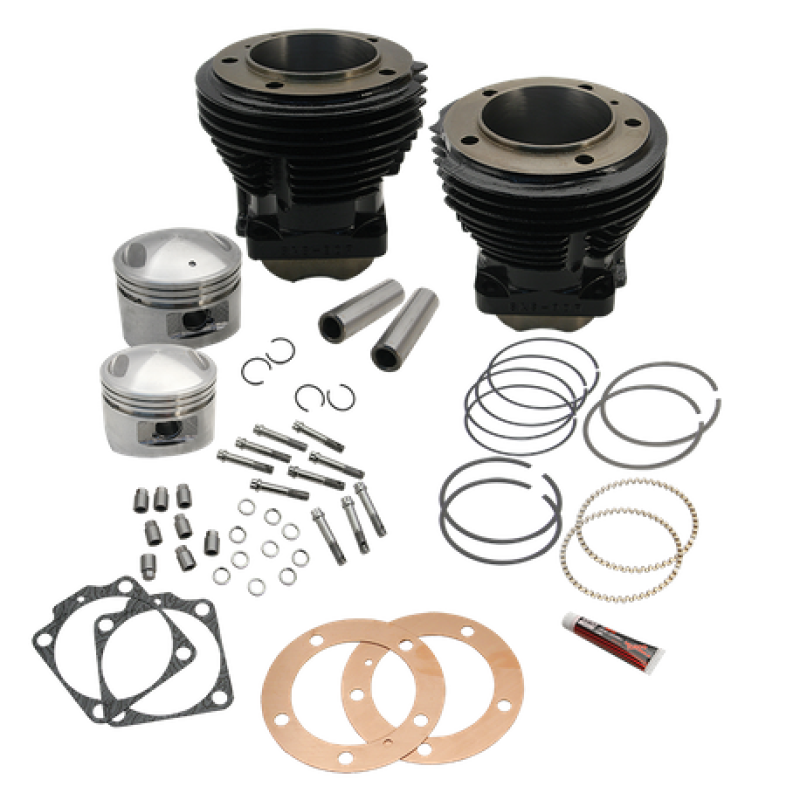 S&S 91-9201 Cycle 66-84 BT 98in 3-5/8in Big Bore Cylinder & Piston Kit For S&S S
