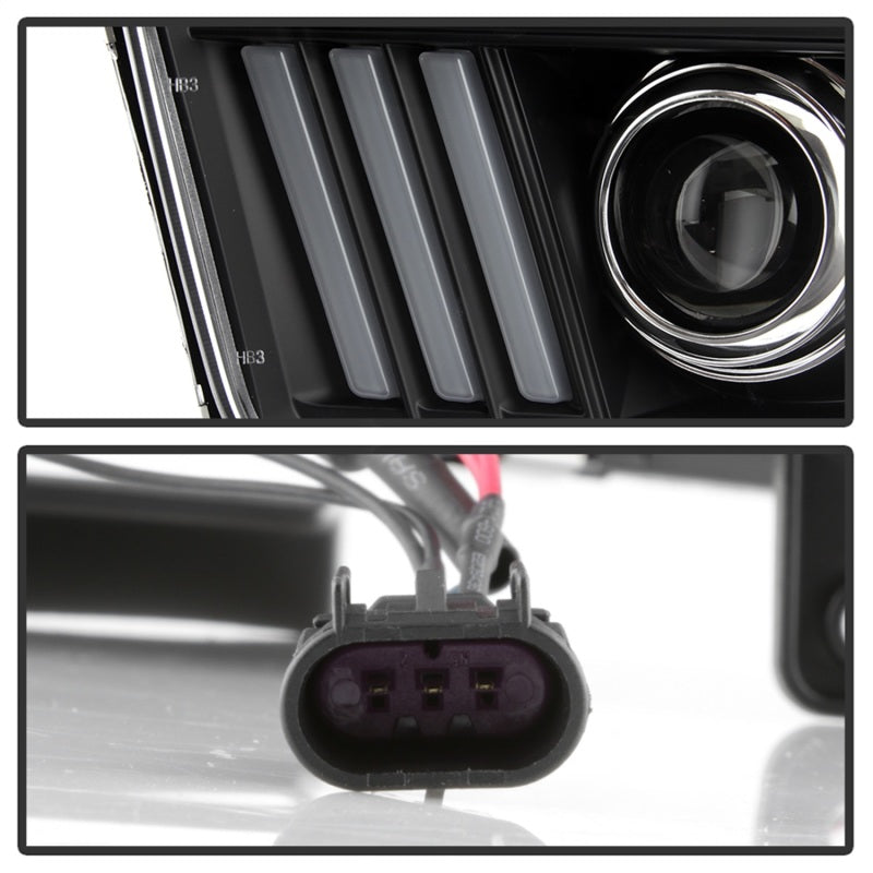 Spyder 5088192 fits Ford 05-08 Mustang V2 High-Power LED Headlights - Black PRO
