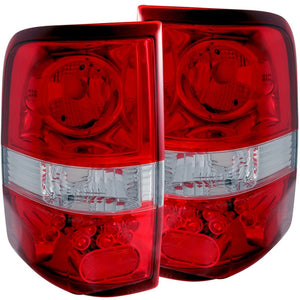 ANZO 211058 2004-2008 fits Ford F-150 Taillights Red/Clear - LED Style