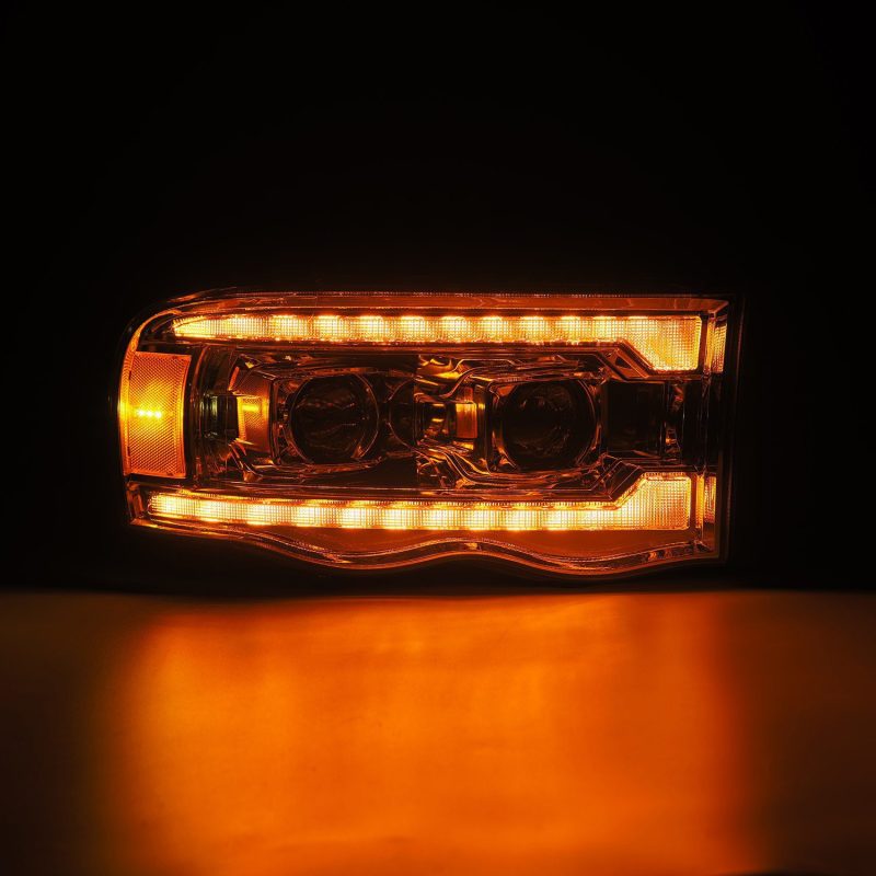AlphaRex  880568 fits Dodge 02-05 Ram 1500 LUXX LED Proj Headlights Plank Style