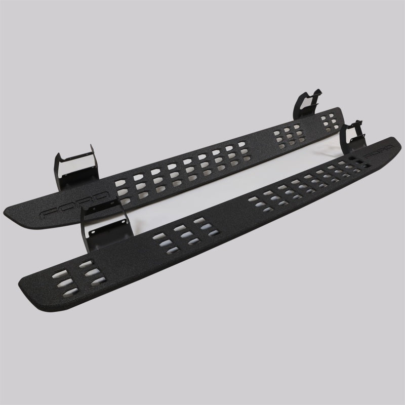 fits Ford 15-21 Racing M-16450-FSORB fits Ford 15-21 F-150 Crew Cab / 17-21 F-Super Duty Crew Cab Rock Slider Steps