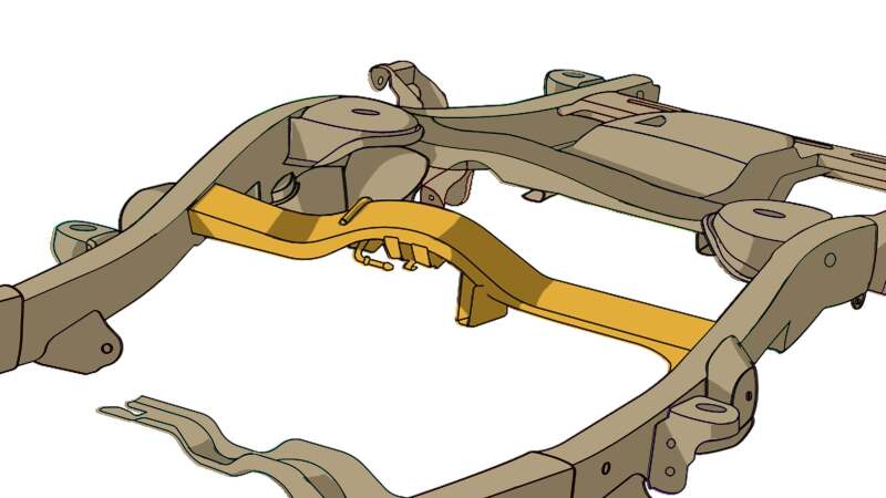 RustBuster RB7412 Fuel Tank Crossmember