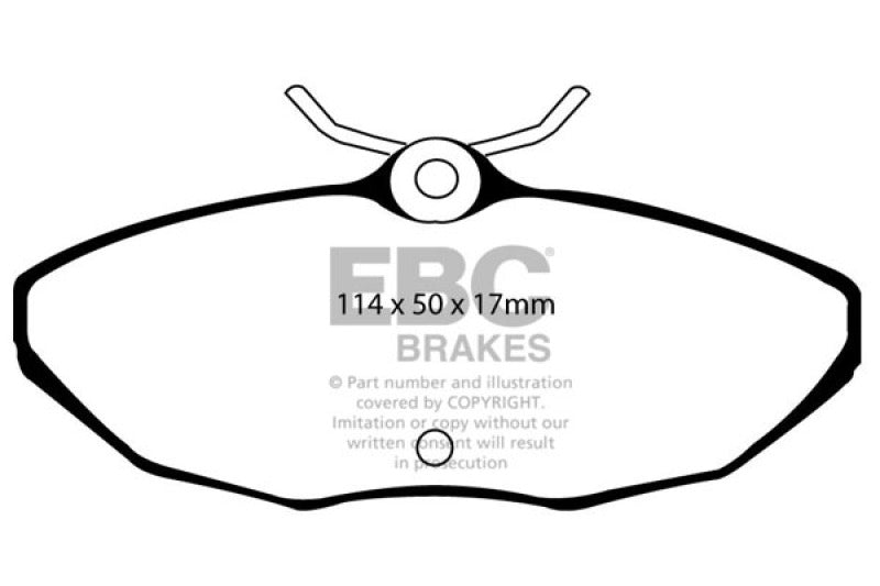 EBC DP21221 fits Ford 01-05 Thunderbird 3.9 Greenstuff Rear Brake Pads