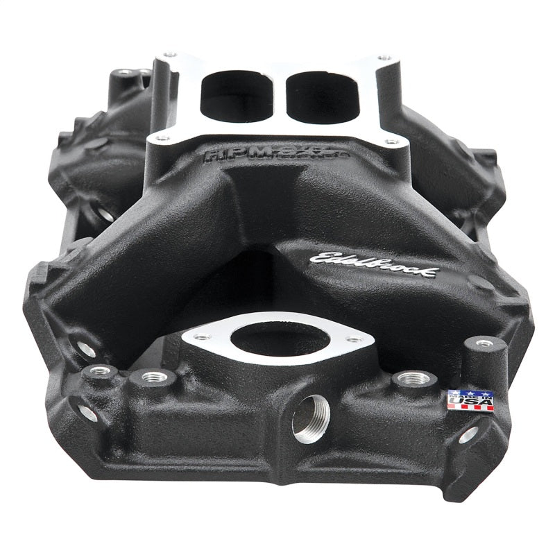 Edelbrock 75763 Intake Manifold RPM Air-Gap Small-Block fits Chrysler 340-360 Black