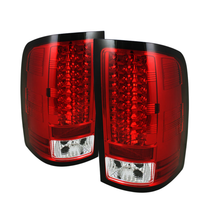 Spyder 5014955 fits GMC 07-13 Sierra (Not 3500 Dually 4 Rear Wheels)LED Tail Li