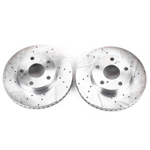 PowerStop fits Toyota 05-15 Tacoma Front Evolution Drilled & Slotted Rotors -