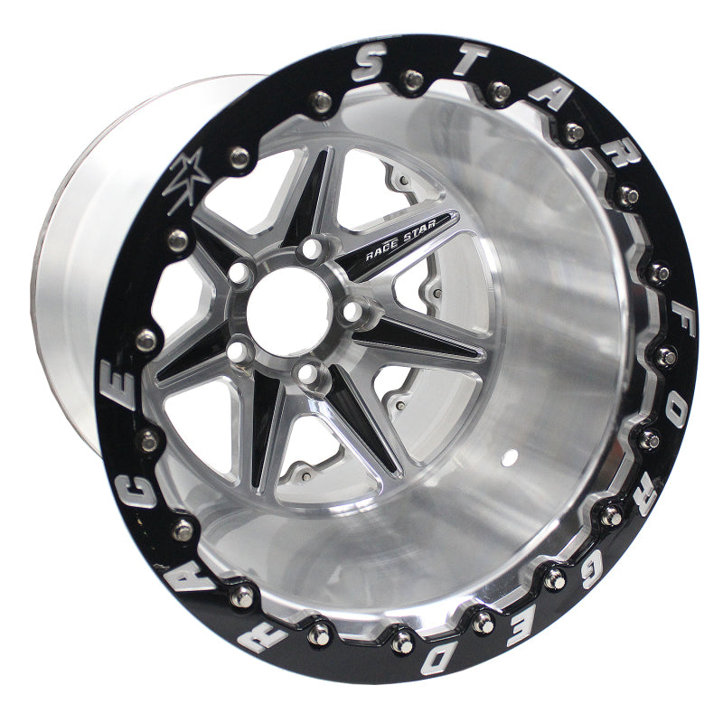 Race Star 72-514474521M 72 ValStar 15x14 / 5x4.75BC / 4.5BS / 3.072in CB / Machined w/Black Accents Wheel