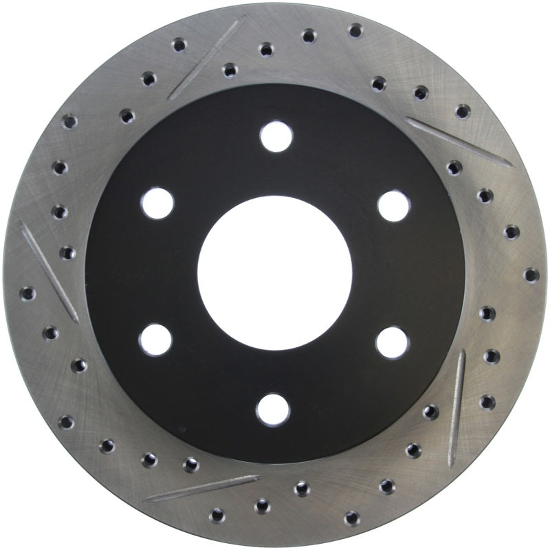 Stoptech 127.66009R 92-00 GMC Suburban 1500 4WD (6 lug) Front Right Slotted & Drilled Rotor
