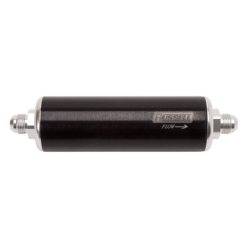 Russell 649213 Performance Black/Silver Anodized Aluminum (8-1/4in Length -10 to -6 male inlet/outlet)