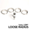 Ticon 109-05401-0003 Industries 2.13in Titanium Pie Cut - 2D Loose Radius 1mm/.039in (5 Pack)