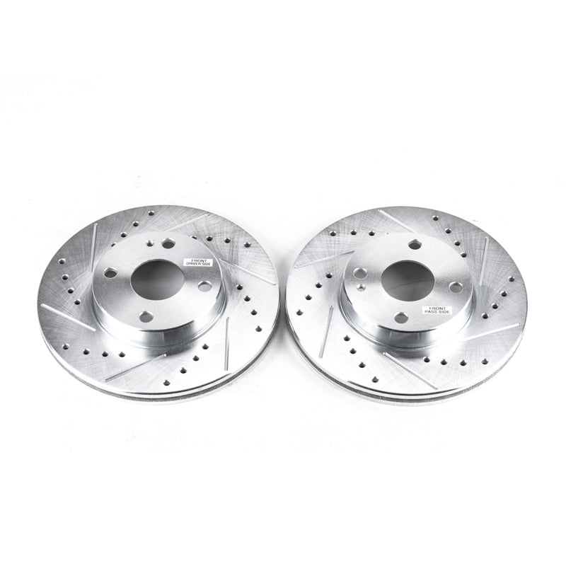 PowerStop fits Mazda 94-97 Miata Front Evolution Drilled & Slotted Rotors - Pair